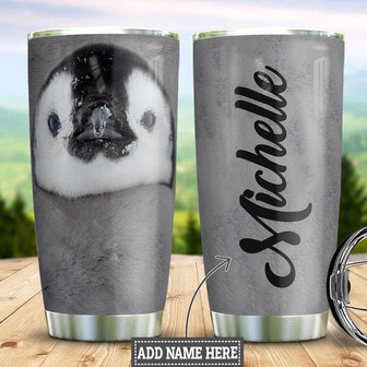 Personalized Penguin Stainless Steel Tumbler 20Oz - Thegiftio UK