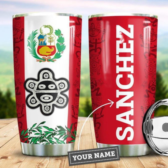 Personalized Peru Taino Sun Stainless Steel Tumbler 20Oz - Thegiftio UK