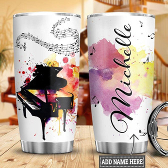 Personalized Piano Stainless Steel Tumbler 20Oz - Thegiftio UK