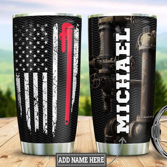 Personalized Plumber Stainless Steel Tumbler 20Oz - Thegiftio UK