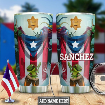 Personalized Puerto Rico Stainless Steel Tumbler 20Oz - Thegiftio UK