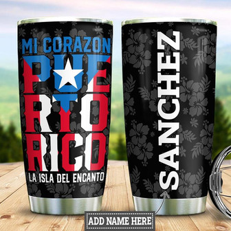Personalized Puerto Rico Stainless Steel Tumbler 20Oz - Thegiftio UK