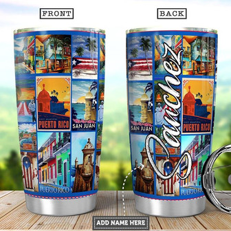 Personalized Puerto Rico Stainless Steel Tumbler 20Oz - Thegiftio UK