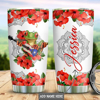 Personalized Puerto Rico Woman Stainless Steel Tumbler 20Oz - Thegiftio UK
