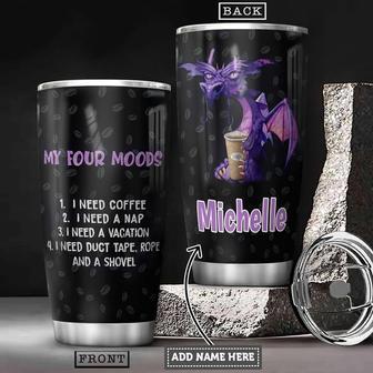 Personalized Purple Dragon Mood Stainless Steel Tumbler 20Oz - Thegiftio UK