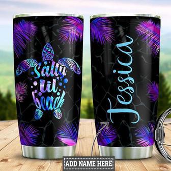 Personalized Purple Turtle Stainless Steel Tumbler 20Oz - Thegiftio UK