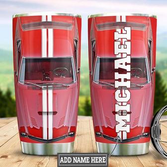 Personalized Red Mustang Stainless Steel Tumbler 20Oz - Thegiftio UK