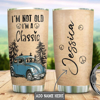 Personalized Retro Van Stainless Steel Tumbler 20Oz - Thegiftio