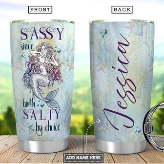 Personalized Sassy Mermaid Stainless Steel Tumbler 20Oz - Thegiftio UK