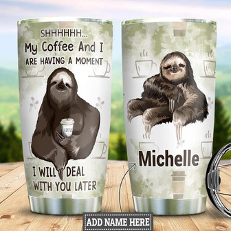 Personalized Sloth Coffee Stainless Steel Tumbler 20Oz - Thegiftio UK