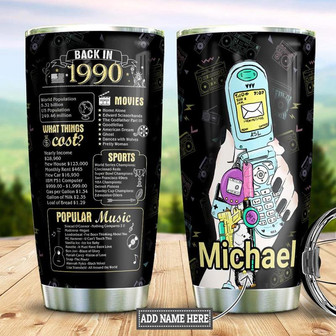 Back In The Personalized Stainless Steel Tumbler 20Oz - Thegiftio UK