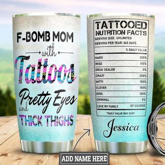 Personalized Tattoo Mom Facts Stainless Steel Tumbler 20Oz - Thegiftio UK