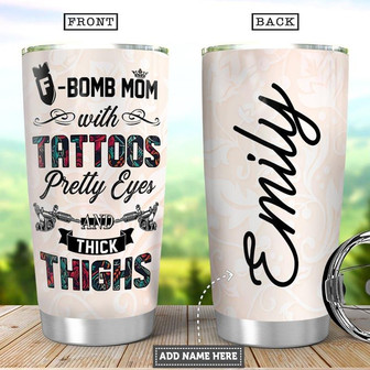 Personalized Tattoos Mom Stainless Steel Tumbler 20Oz - Thegiftio UK