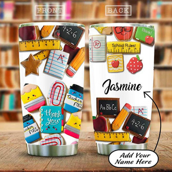 Personalized Teacher Stainless Steel Tumbler 20Oz - Thegiftio UK