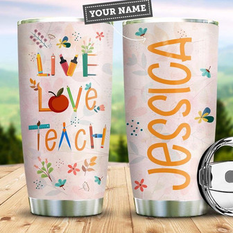 Personalized Teacher Stainless Steel Tumbler 20Oz - Thegiftio UK