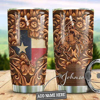 Personalized Texas Horse Lover Stainless Steel Tumbler 20Oz - Thegiftio