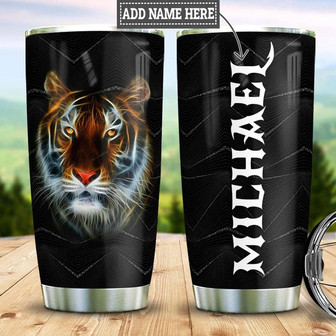 Personalized Tiger Stainless Steel Tumbler 20Oz - Thegiftio UK