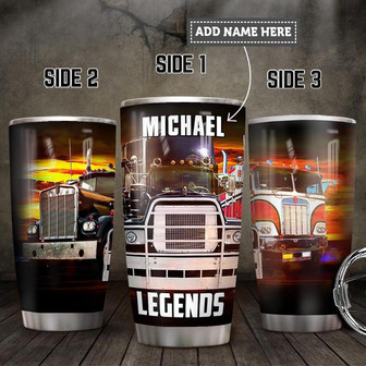 Personalized Truck Legends Stainless Steel Tumbler 20Oz - Thegiftio UK