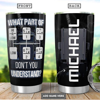 Personalized Truck Shifter Stainless Steel Tumbler 20Oz - Thegiftio UK