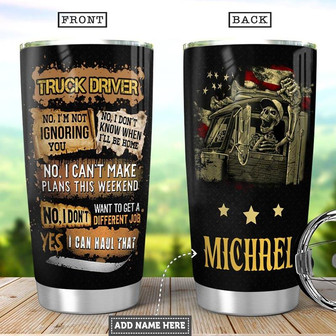 Personalized Trucker Complaining Stainless Steel Tumbler 20Oz - Thegiftio UK