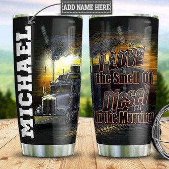 Personalized Trucker Diesel Smell Stainless Steel Tumbler 20Oz - Thegiftio UK