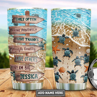 Personalized Turtle Lesson Stainless Steel Tumbler 20Oz - Thegiftio UK