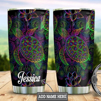 Personalized Turtle Stainless Steel Tumbler 20Oz - Thegiftio UK