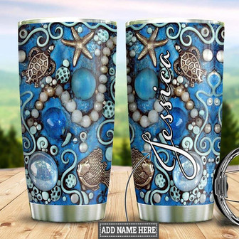 Personalized Turtle Stainless Steel Tumbler 20Oz - Thegiftio UK