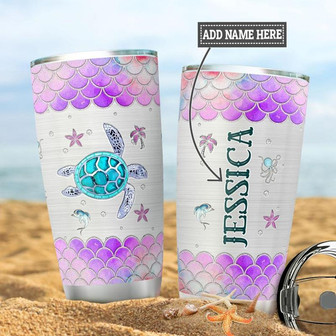 Personalized Turtle Stainless Steel Tumbler 20Oz - Thegiftio UK