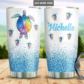 Personalized Turtle Stainless Steel Tumbler 20Oz - Thegiftio UK