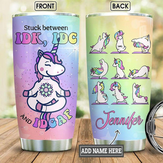 Personalized Unicorn Meditation Stainless Steel Tumbler 20Oz - Thegiftio UK