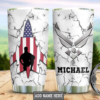 Personalized Us Air Force Stainless Steel Tumbler 20Oz - Thegiftio UK