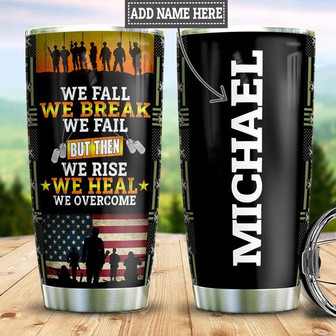 Personalized Us Army Veteran Stainless Steel Tumbler 20Oz - Thegiftio