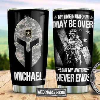 Personalized Us Army Veteran Stainless Steel Tumbler 20Oz - Thegiftio