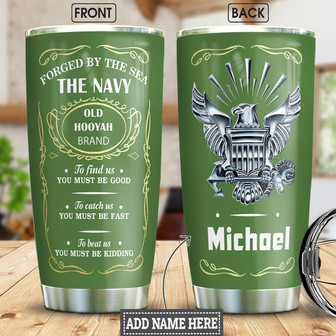 Personalized Us Navy Stainless Steel Tumbler 20Oz - Thegiftio UK