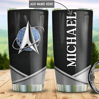 Personalized Us Space Force Stainless Steel Tumbler 20Oz - Thegiftio UK