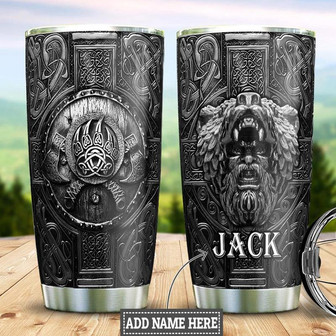 Personalized Viking Berserker Warrior Stainless Steel Tumbler 20Oz - Thegiftio UK