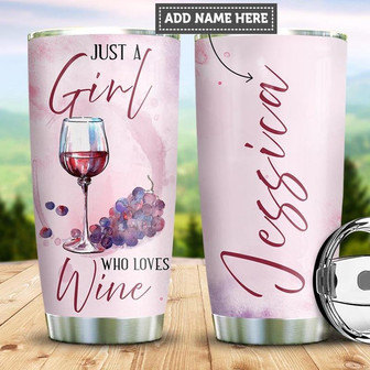Personalized Wine Lover Stainless Steel Tumbler 20Oz - Thegiftio UK