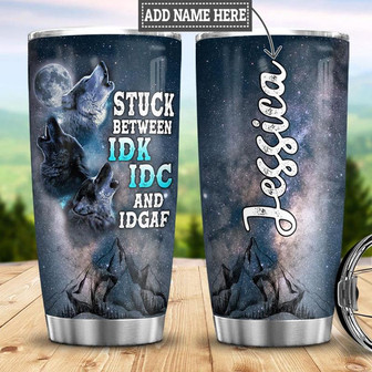 Personalized Wolf Stainless Steel Tumbler 20Oz - Thegiftio UK