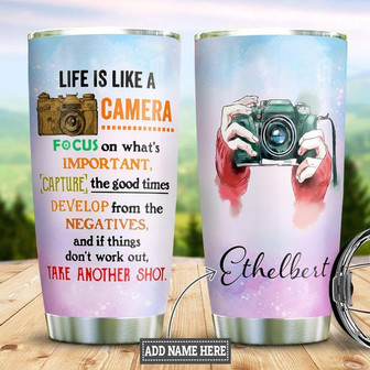 Photography Personalized Stainless Steel Tumbler 20Oz - Thegiftio UK