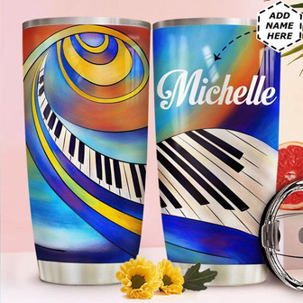 Piano Personalized Stainless Steel Tumbler 20Oz - Thegiftio UK