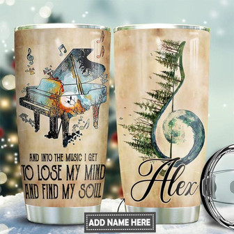 Piano Soul Personalized Stainless Steel Tumbler 20Oz - Thegiftio UK