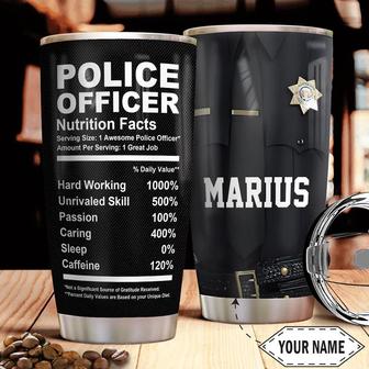 Police Facts Personalized Stainless Steel Tumbler 20Oz - Thegiftio UK