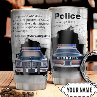 Police Personalized Stainless Steel Tumbler 20Oz - Thegiftio UK