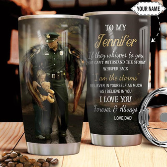Police Personalized Stainless Steel Tumbler 20Oz - Thegiftio UK