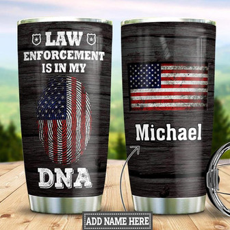 Police Personalized Stainless Steel Tumbler 20Oz - Thegiftio UK
