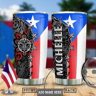 Pr Taino Sun Personalized Stainless Steel Tumbler 20Oz - Thegiftio