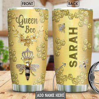 Queen Bee Jewelry Style Personalized Stainless Steel Tumbler 20Oz - Thegiftio UK