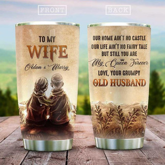 Gift For My Queen Wife Personalized Stainless Steel Tumbler 20Oz - Thegiftio UK