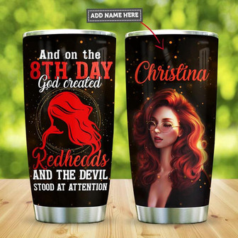 Redheads On The Day Personalized Stainless Steel Tumbler 20Oz - Thegiftio